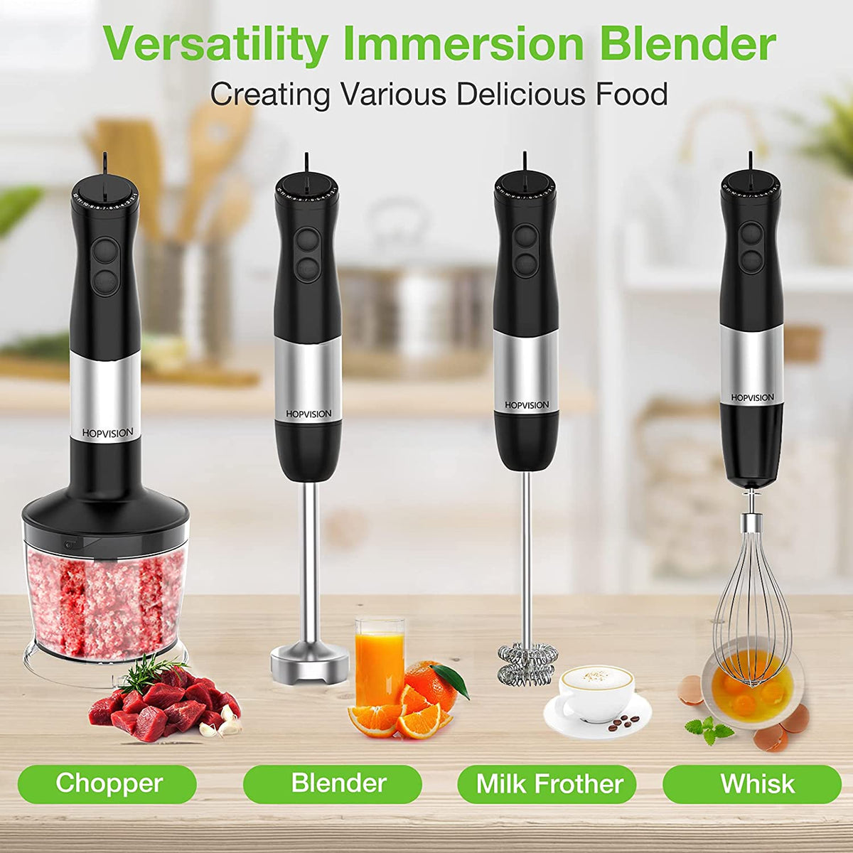 Kitchen, Vavsea 5in1 Multifunction Immersion Hand Blender Powerful 100w  12speed